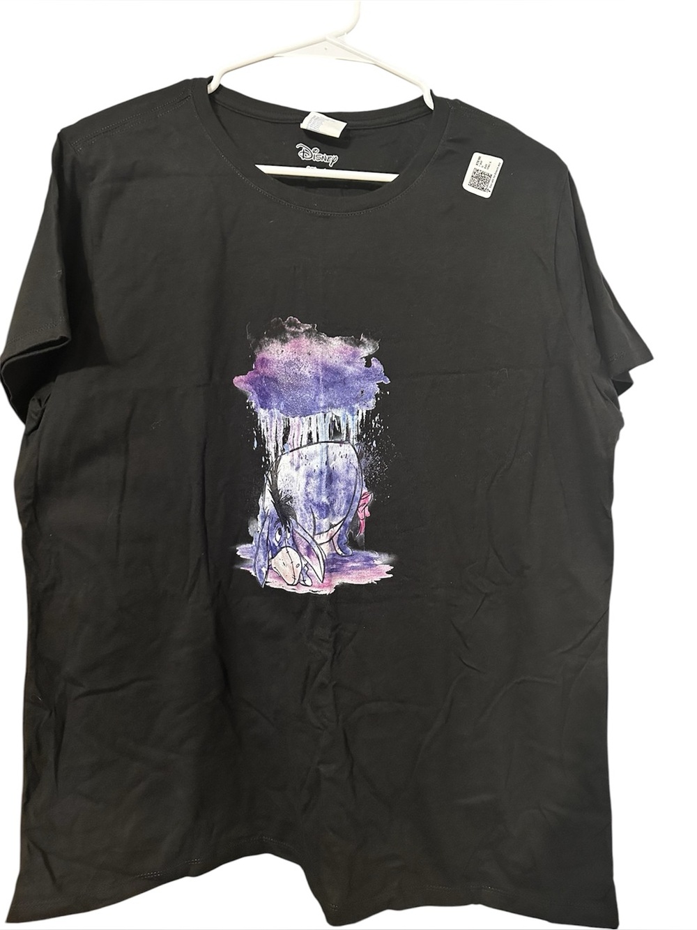 Disney Winnie The Pooh Eeyore Watercolor Rain Cloud Women’s T-Shirt—X-Large
